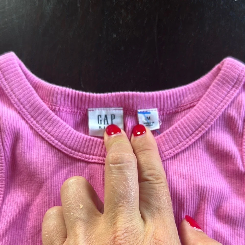 GAP Pink Sleeveless Tiered Ruffle Sundress